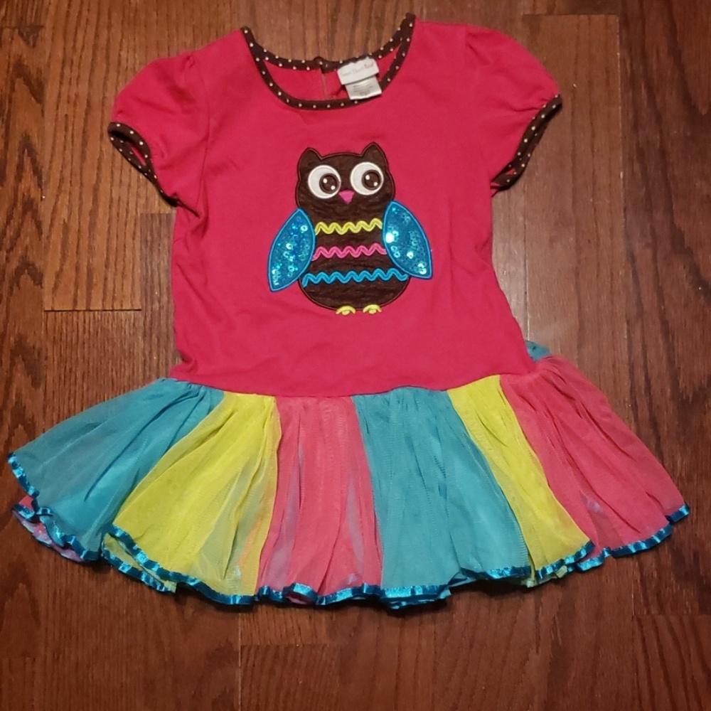 Sweet Heart Rose girls size 5 owl shirt